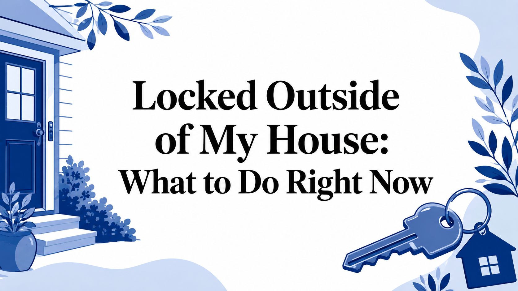 Locked Outside of My House: What to Do Right Now