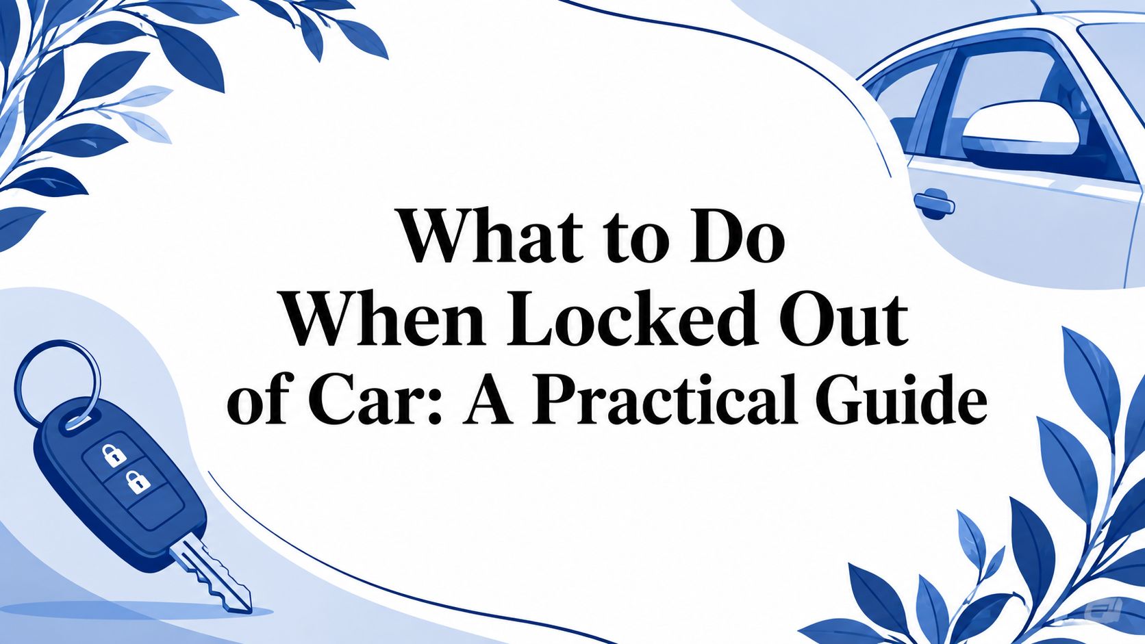 What to Do When Locked Out of Car: A Practical Guide